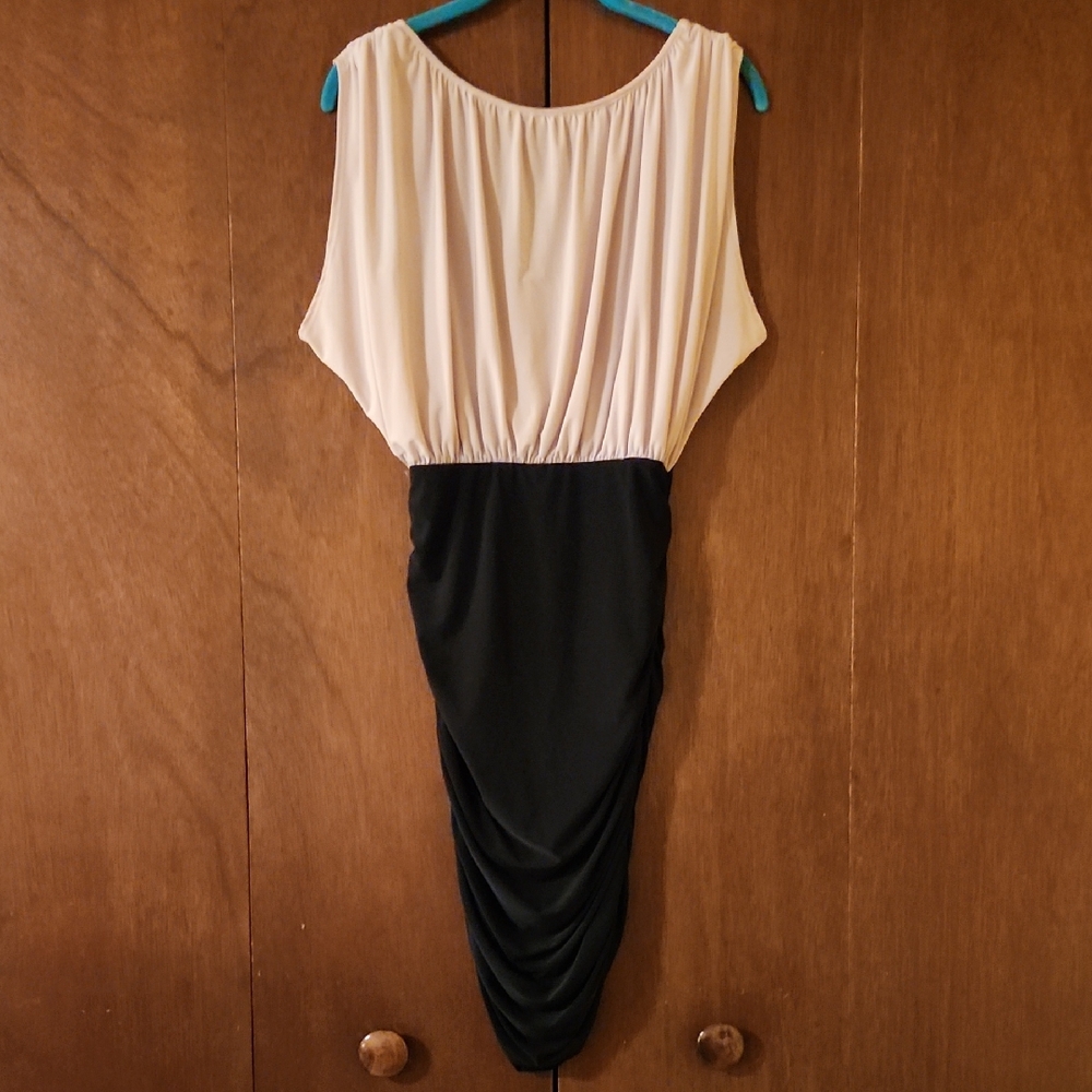Body Central Black and Cream Dress